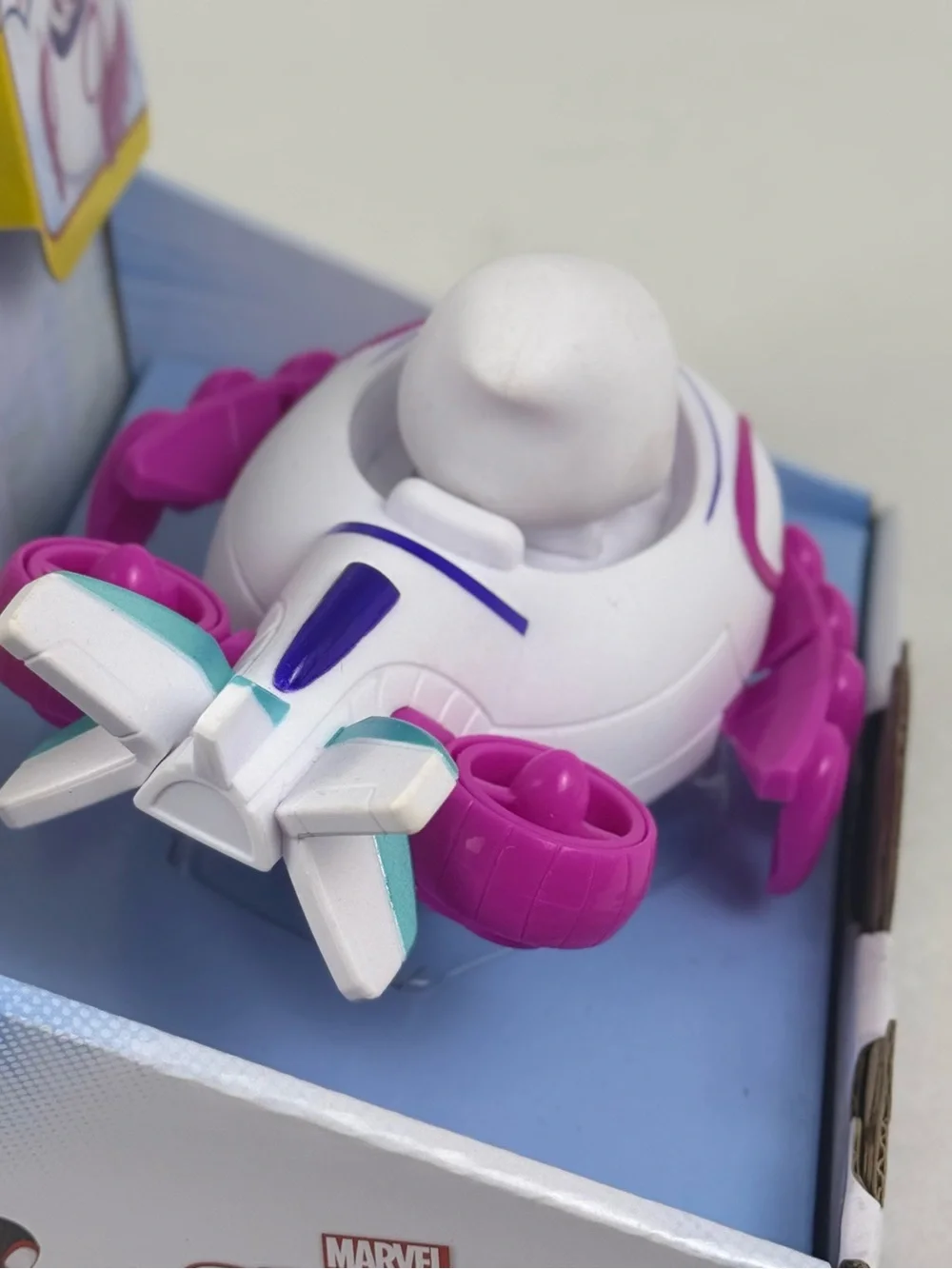 Marvel Spidey Amazing Friends Ghost-Spider White Purple Pink Toy Vehicle